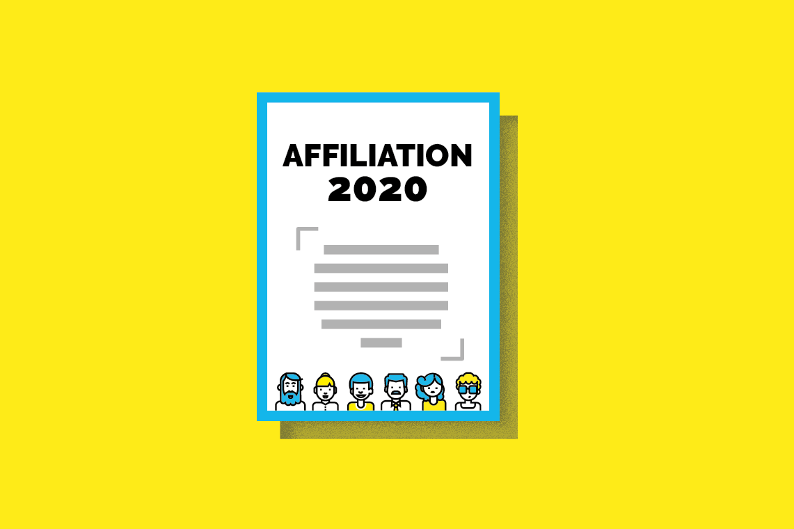 visuel illustrant les chiffres affiliation 2020