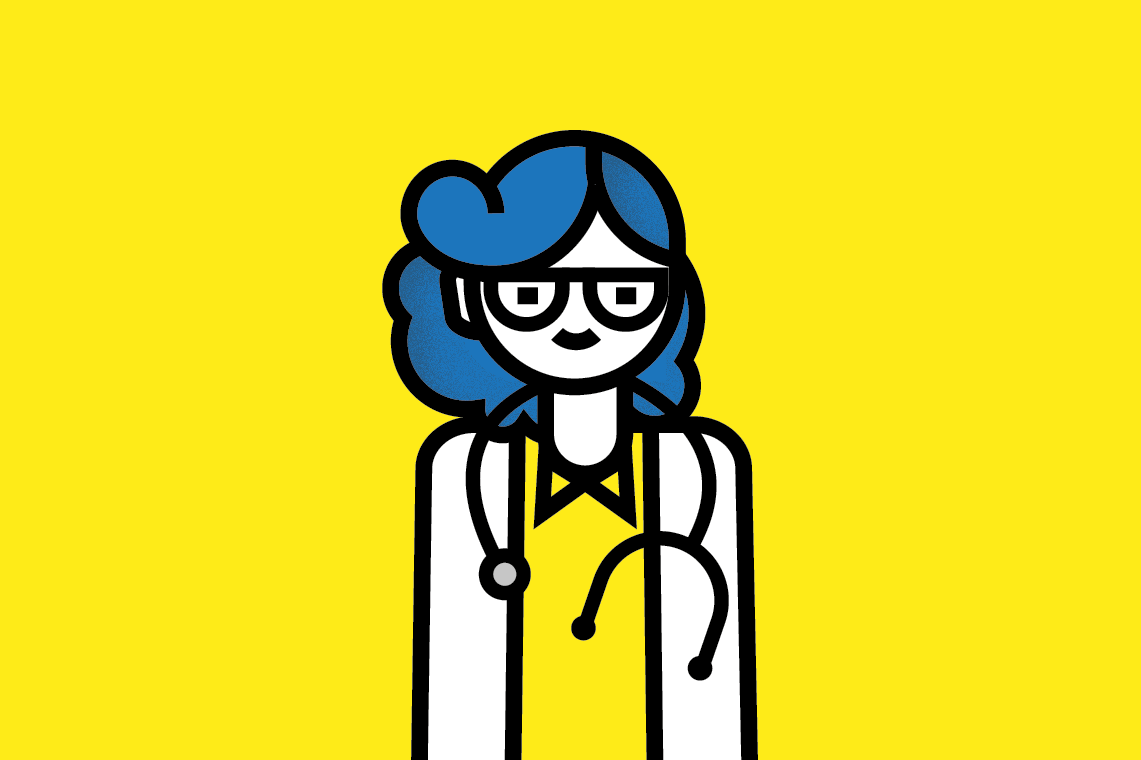 illustration repésentant un médecin femme