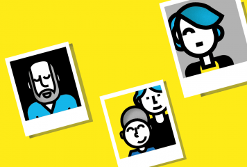 Visuel illustrant des photos de famille