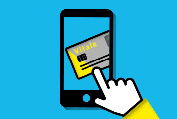Visuel illustrant une carte vitale dans un téléphone