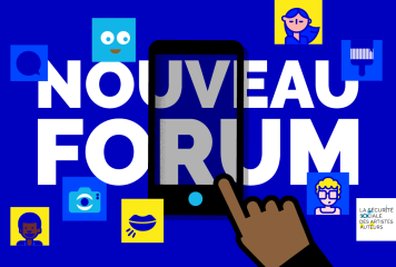 Visuel sur lequel est écrit "Nouveau forum"