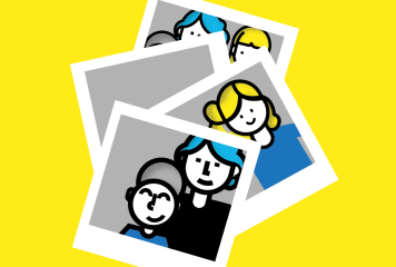 Visuel illustrant des polaroïds